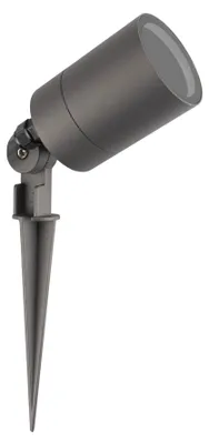 Produktbild von Ledvion - LED Gartenstrahler Aluminium - IP65 - GU10 Fassung - 2M Kabel - Anthrazit - EU -