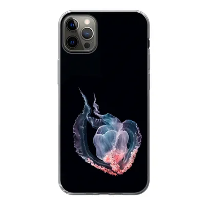 Produktbild von MuchoWow® Handyhülle Schutzhülle Hülle für iPhone 12 Pro Max Quallen - Meerestiere - Schwarz Silikon Softcase Handy Hülle - Hartschale