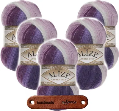 Produktbild von 5 x ALIZE Angora Gold Batik 2630 mit Label