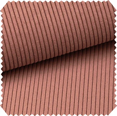 Produktbild von novely® ONTRE - Samtiger Polsterstoff in Feincord-Optik - Robuster Möbelstoff - Pflegeleichte Meterware 1 lfm - Farbe: 30 Lachsrosa