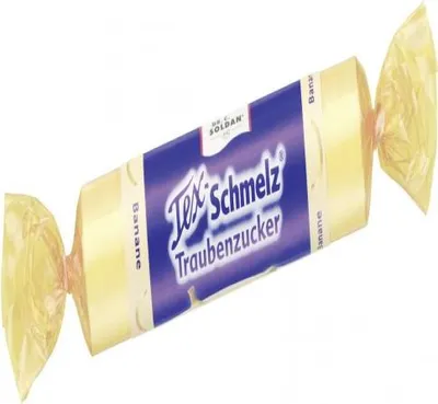 Produktbild von Soldan Tex Schmelz Traubenzucker Banane Rolle 33 g