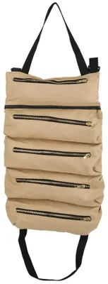 Produktbild von Multifunktionale, tragbare Werkzeugrolle aus Canvas – Aufrolltasche für Outdoor, Angeln und Garten – Aufbewahrungstasche in Khaki