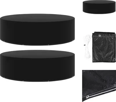 Obrázok produktu pre vidaXL Kryty na záhradný nábytok 2 ks 10 očiek 205x90 cm - Ochranné kryty na záhradný nábytok