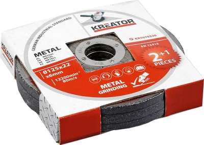 Produktbild von 3er Set Schruppscheiben für Metall ø 125mm x 6 mm - KRT070320