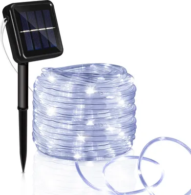 Produktbild von Jopassy Solar Lichtschlauch LED Lichterschlauch Lichterkette Außen Lichternetz Kaltweiß 20M