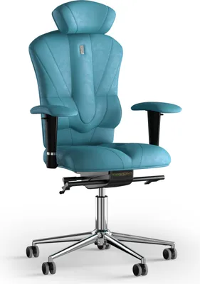 Produktbild von KULIK SYSTEM Victory – Schreibtischstuhl für Büro und Zuhause mit patentierter ergonomisch geformter Rückenlehne und Sitzkissen. Antara Aqua