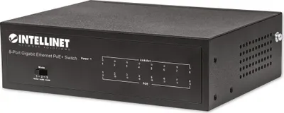 Obrázek produktu pro Intellinet 561204, Řízený, Gigabit Ethernet (10/100/1000), Plně duplexní režim, Podpora napájení po Ethernetu (PoE)