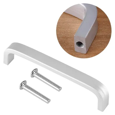 Produktbild von 4 Stück Türgriffe aus Aluminiumlegierung für Möbel mit Schrauben (96 mm)