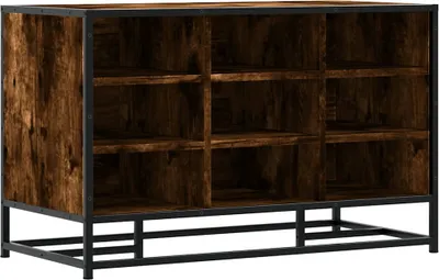 Produktbild von Schuhbank Räuchereiche 84x40x53,5 cm Holzwerkstoff und Metall