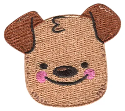 Obrázek produktu pro Psí hlava zvířete - nášivka, nažehlovací, nažehlovací obrázek, nášivka, záplata, k nažehlení, velikost: 6,3 x 5,4 cm