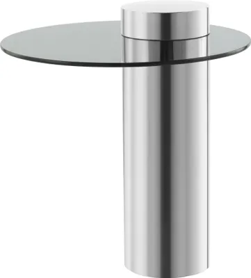 Produktbild von Beistelltisch Janifer 100 Silber / Grau