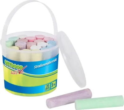 Obrázok produktu pre Farebné kriedy OA Street vo vedierku, 20 kusov