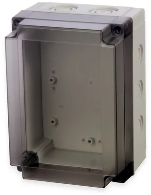 Produktbild von FIBOX Gehäuse mit Dichtung und Deckel, Serie: MNX mit metrischen Vorprägungen, Werkstoff Gehäuse Polycarbonat (PC) Maße