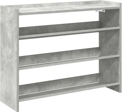Produktbild von vidaXL Schuhregal Betongrau 80x25x62 cm Holzwerkstoff