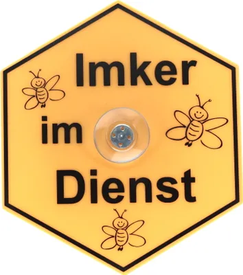 Produktbild von Saugnapfschild "Imker im Dienst"