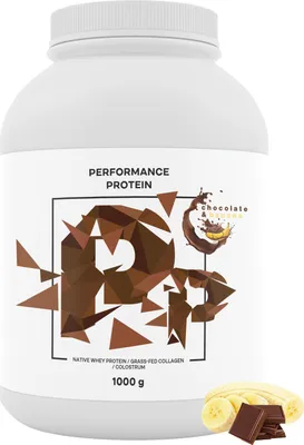 Immagine prodotto di BrainMax Performance Protein, proteine del siero di latte native 1000 g, cioccolato e banana