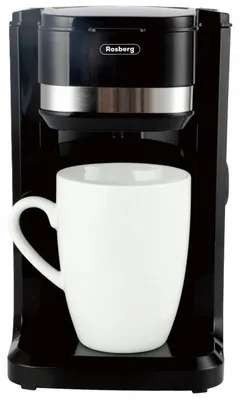 Obrázok produktu pre Kávovar Rosberg R51170D, 350 W, 150 ml, vrátane šálky, automatické vypínanie, čierna
