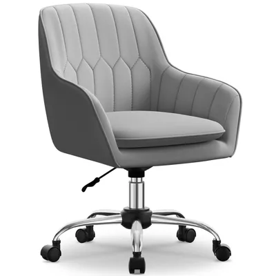 Zdjęcie produktu dla Ergonomiczne krzesło biurowe Aiibot ， Krzesło obrotowe 360 ° z regulacją wysokości ， Krzesło biurkowe o ładowności 150 KG, krzesło do makijażu do gabinetu, sypialni