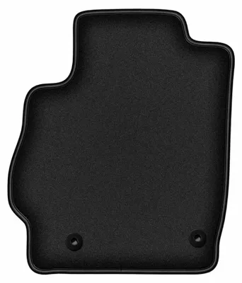 Produktbild von Fahrermatte Velours für Mazda 2 II 2007-2015 (Schrägheck) – 1-tlg, Schwarz, passgenau – Wielganizator DURBAN