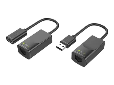 Imagen del producto de Extensor USB Techly para cable Cat.5E/6 de 60 metros - Extensor USB