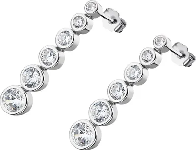Image de LOTUS Silver Zirconia Boucles d'oreilles en argent véritable 925 Boucles d'oreilles femmes JLP1915-4-1