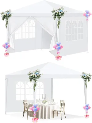 Produktbild von Pavillon – Gartenpavillon – Partyzelt – Gartenzelt – Pop-up-System – Stabil – Faltbar – Wasserdicht