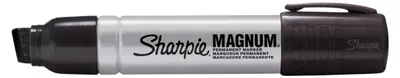 Zdjęcie produktu dla Sharpie Magnum, Czarny, Czarny, Metaliczny, Metal, Extra Pogrubiony, 1,48 cm, 12 szt.
