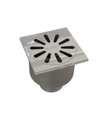 Produktbild von Edelstahl Bodenablauf Ablaufrinne Dusch Ablauf 10x10 cm Duschrinne Badablauf Siphon