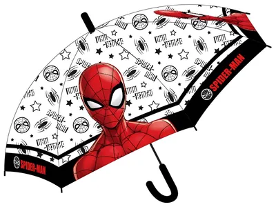 Obrázek produktu pro Dětský automatický deštník bílý 74cm - Spiderman