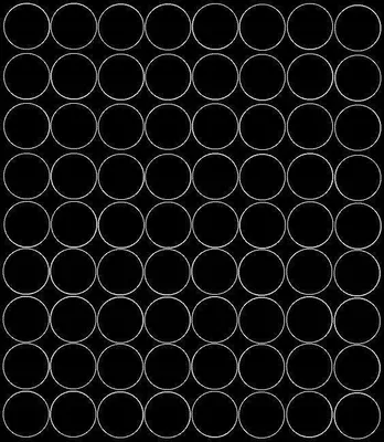 Image de Autocollants ronds, diamètre 5 cm, 72 pièces, noir mat