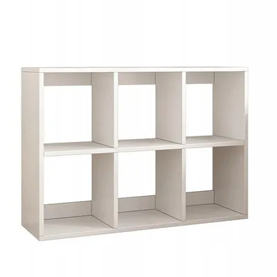 Produktbild von Offener Regal, weiß, 6 Bücherregale, Loft-Schrank, modern, 100 x 67 x 30 cm