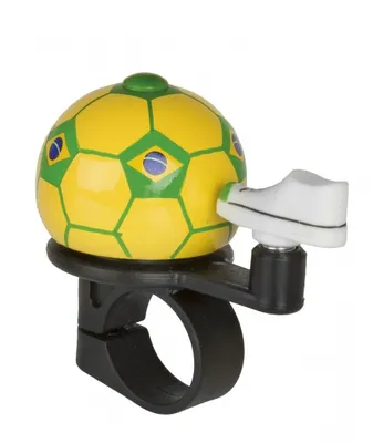 Produktbild von M-Wave Soccer Fahrradklingel Mini Fußball Fahrradhupen Fahrradglocke Deutschland Spanien Griechenland Brasilien