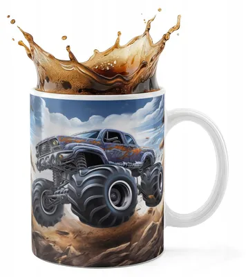 Obrázok produktu pre KERAMICKÁ HRNČEK 330 ml, potlač: AUTODROM / MONŠTRUK