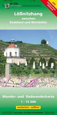 Obrázek produktu pro Lößnitzhang, oblast mezi městy Radebeul a Weinböhla, měřítko 1:15 000