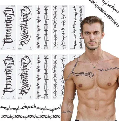 Obrázek produktu pro Halloweenské tetovací nálepky na obličej – sada 10 kusů – trvalá dekorace – velký drátěný motiv – rekvizity pro sváteční líčení – dárková sada na večírek s líčidly