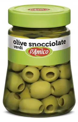 Image de Olives vertes décortiquées, 290 g, marque D'Amico