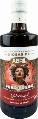 OLIWA Z OLIWEK EXTRA VIRGIN PICUAL 500 ML DIOSAS DE ABRIL PURO FUEGO