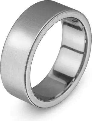 Image de Frank 1967 7FR-0005-66 Bague en acier - Homme - lisse - largeur 8 mm - taille 66 - acier - couleur argent
