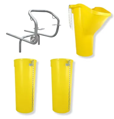 Produktbild von Sirl Profi XXL Bauschuttrutsche Schuttrutschen Schuttrohr SET (4-tlg. 3,23m)
