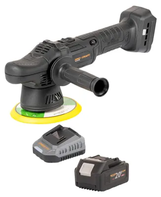 Zdjęcie produktu dla Procraft PM20bb polerka akumulatorowa 20 V 150 mm + 1x akumulator 4,0 Ah + ładowarka
