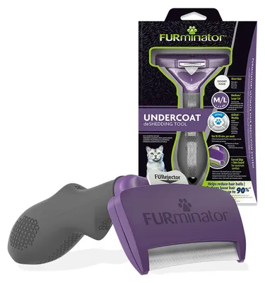 Produktbild von Katzenbürste für Unterwolle - M/L für kurzes Haar