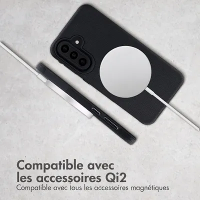 Image de Coque arrière résistante Accezz avec MagSafe pour Samsung Galaxy A57 (5G) - Noir