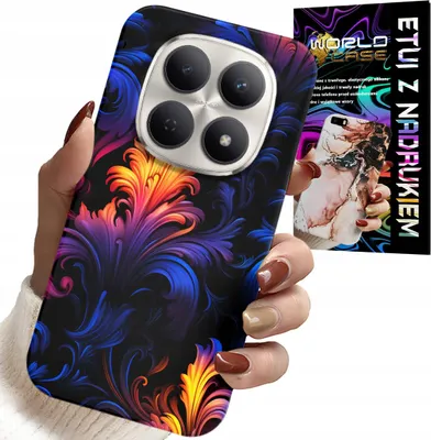 Zdjęcie produktu dla Etui Do Xiaomi Note 15 4G 5G - Abstrakcyjne Kolorowe Wzory + Folia