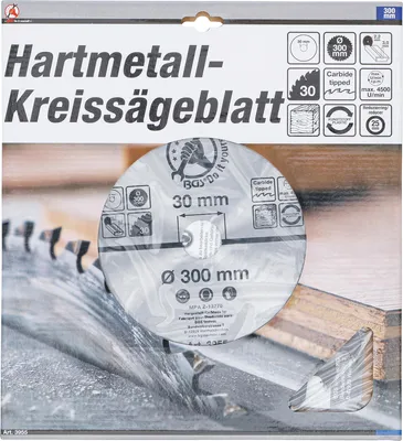 Image de Lame de scie circulaire au carbure | Ø 300 x 30 x 3,2 mm | 30 dents