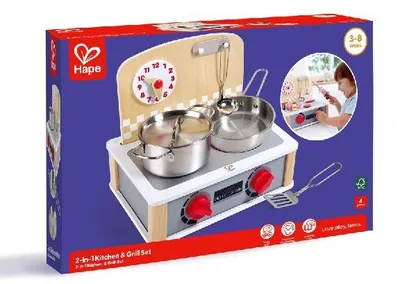 Produktbild von Hape - 2-in-1 Küchen- & Grill-Set