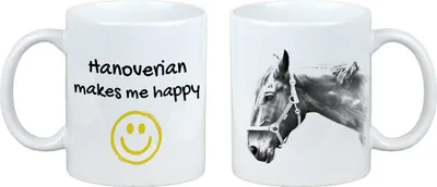 Image de Hanovrien - Mug avec cheval, mug joyeux pour les amis des chiens, cadeau personnalisé de la marque Art-Dog