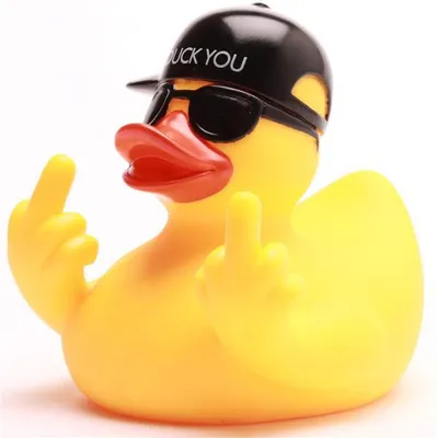 Produktbild von Badeente Duck You gelb Vinyl 9 cm