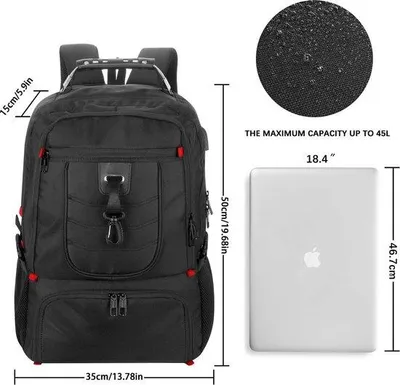 Produktbild von Famanu Rucksack mit Schuhfach und Laptopfach - 45L