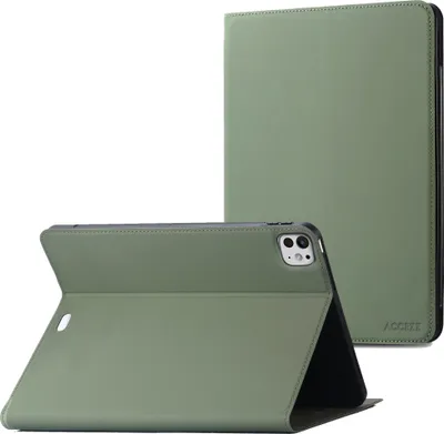 Produktbild von Accezz Classic Klapphülle iPad Pro 11 (2025) M5 / (2024) M4 - Grün