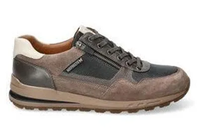 Produktbild von Mephisto Sneaker Bradley 45, Grau, Vollnarbiges Leder, Weite G, 1.5 cm Absatz, Reißverschluss, Wechselfußbett, SCHOCKABSORBER